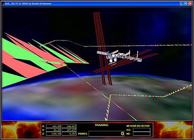 Delphi-Tutorials - OpenGL ISS - Drawing of the flight path of our spaceship