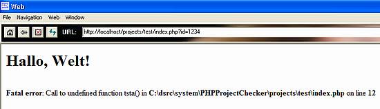 PHP-Project-Checker - PHP-Parser-Error